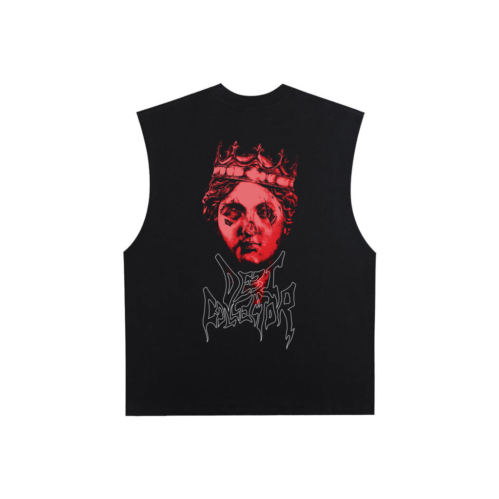 Raw Edge Cotton Tank Top