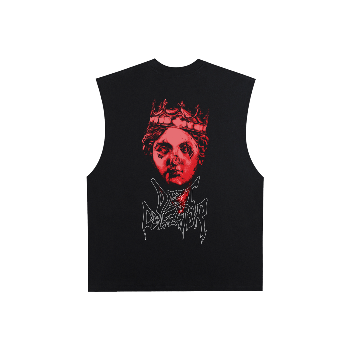 Raw Edge Cotton Tank Top
