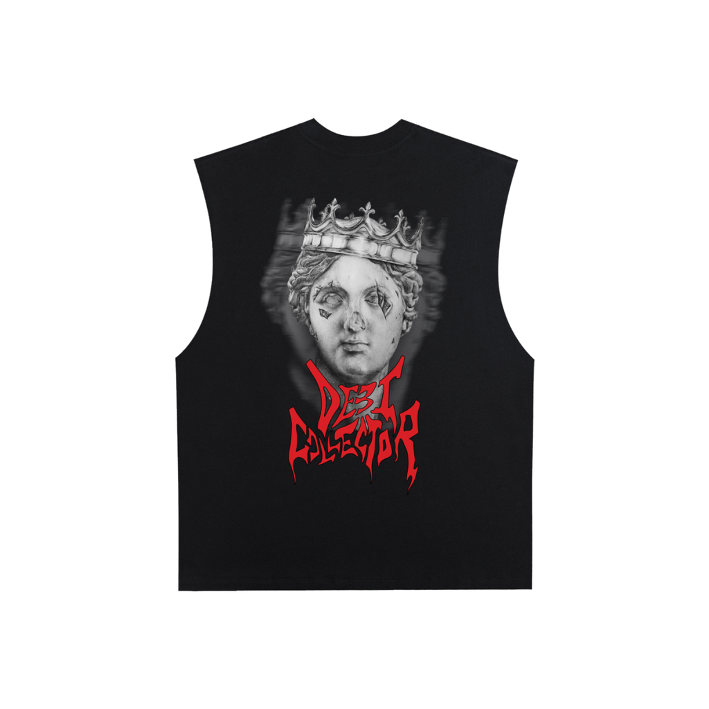 Raw Edge Cotton Tank Top