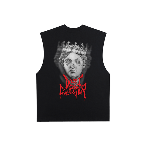 Raw Edge Cotton Tank Top